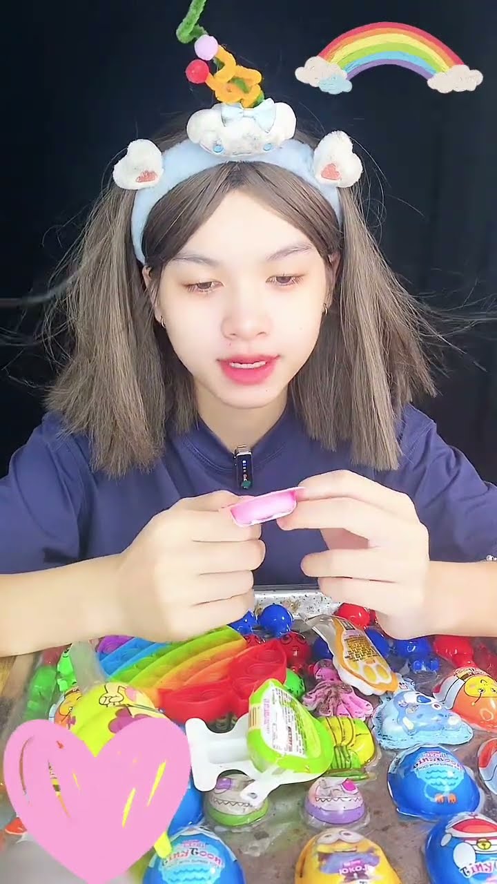 Sweet candy snacks p618 #mukbang #candy - YouTube