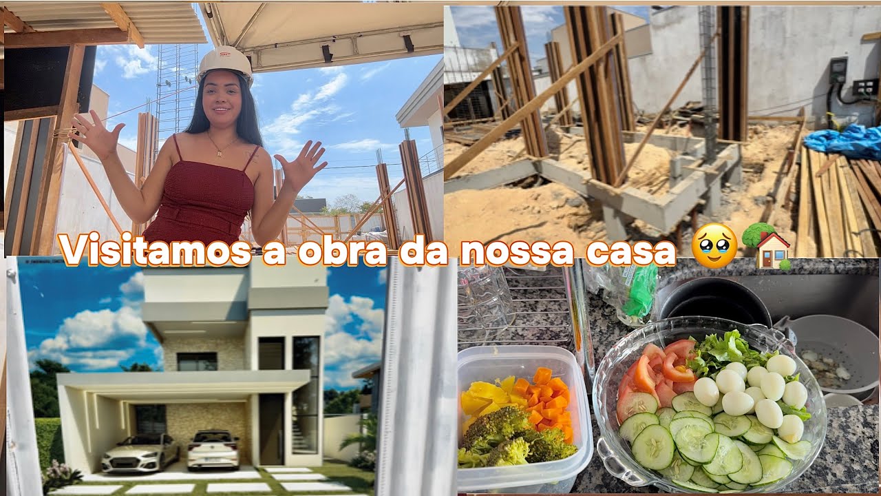 FOMOS VISITAR A OBRA | OLHA COMO ESTÁ NOSSA CASA NOVA 🥹🏡 FIZ UM ALMOÇO ESPECIAL 