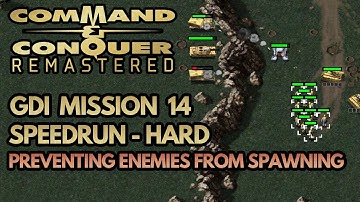 Command & Conquer Remastered Speedrun (Hard) - GDI Mission 14 - Fish in a Barrel