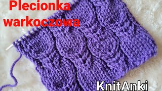 Plecionka warkoczowa  #wzórplecionka #druty #wzorki #warkocze #knitanki #knitting #knittingpattern