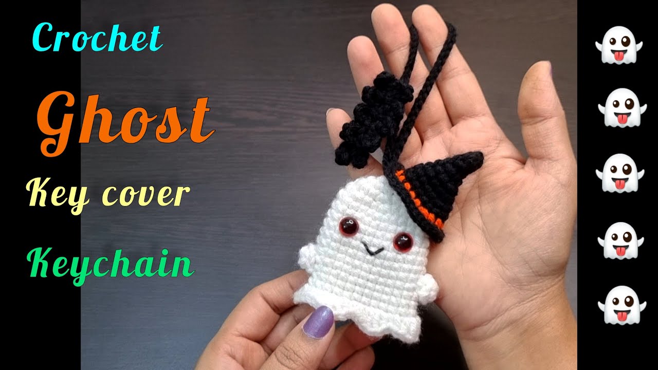 Not-so-Scary Cute Ghost Crotchet Keychain - Limited Halloween
