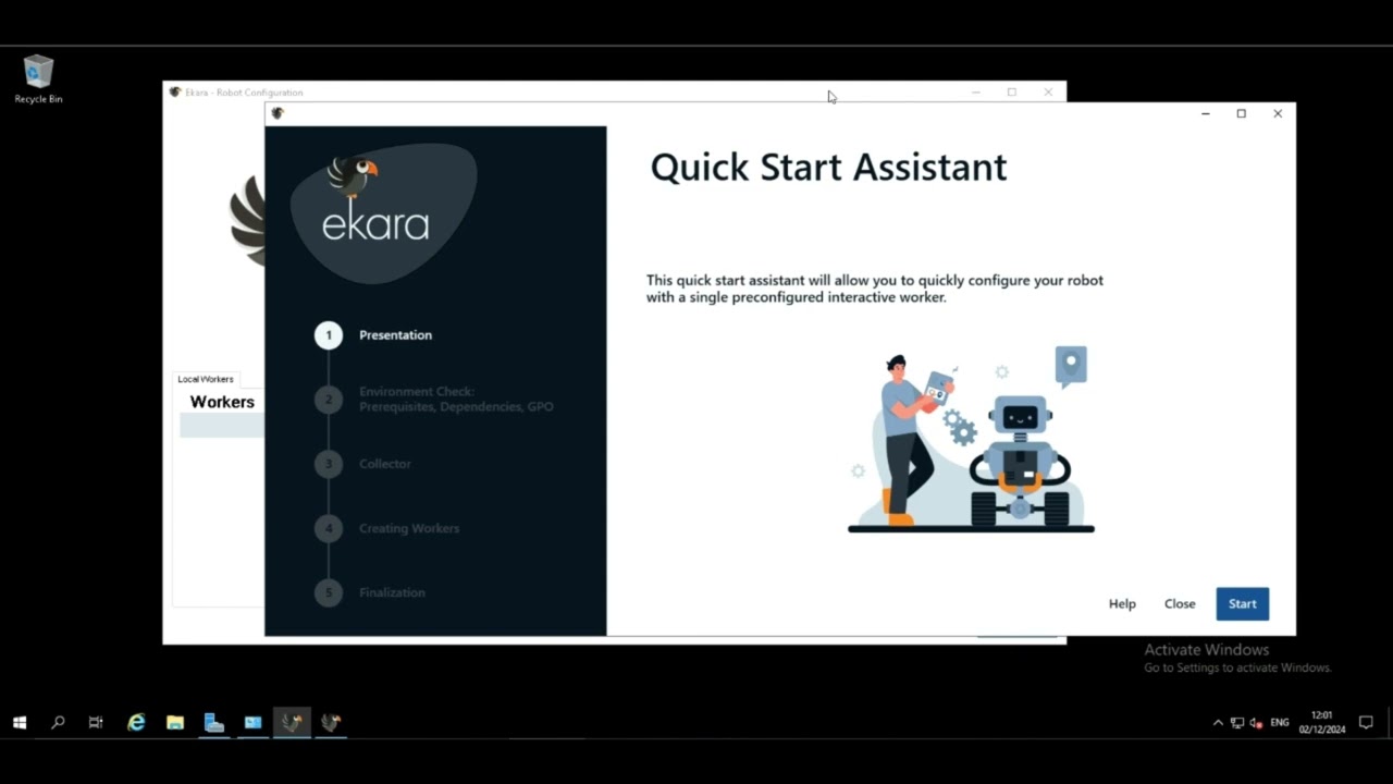 Tutoriels Ekara : Installation Rapide du Robot (QuickStart) - Prérequis et Configuration Complète