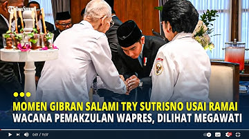 Momen Gibran Salami Try Sutrisno Usai Ramai Wacana Pemakzulan Wapres, Dilihat Megawati