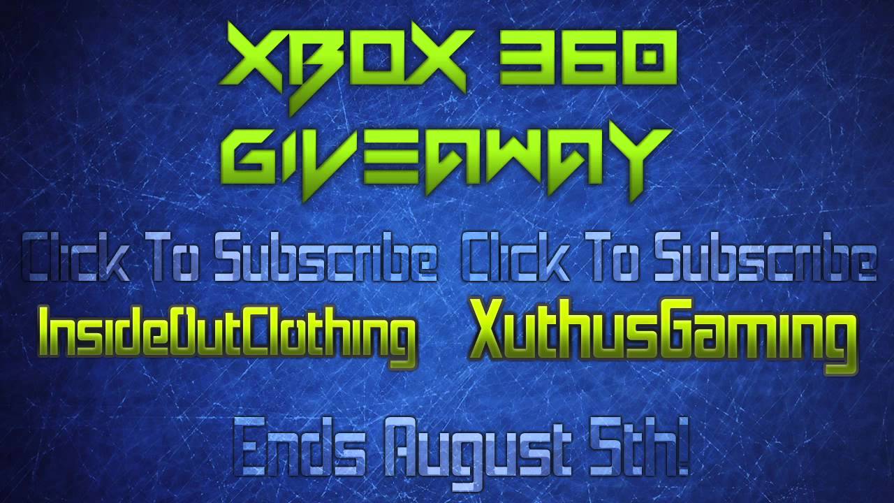 Xbox 360 Giveaway! [Open] YouTube