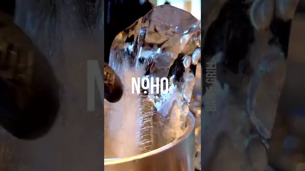 This is how we made our iconic NoHo Ice Ball for a signature cocktail