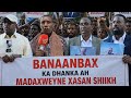 TOOS: Shacabka Muqdisho oo banaanbaxaya Afduubka & Xabsiga Xasan Sheekh..