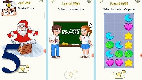 DOP 2 Delete One Part - Gameplay Walkthrough Part 5 - Level 201-250 (iOS, Android)