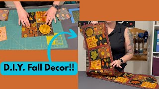 How To | Quilted Table Runner - Beginner Friendly Fall Decor!