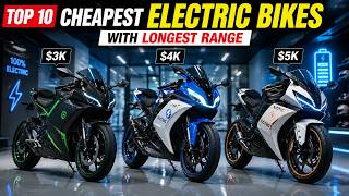 Top 10 Electric Motorcycles With Longest Range 2026 | Best Long Distance EV Bikes
