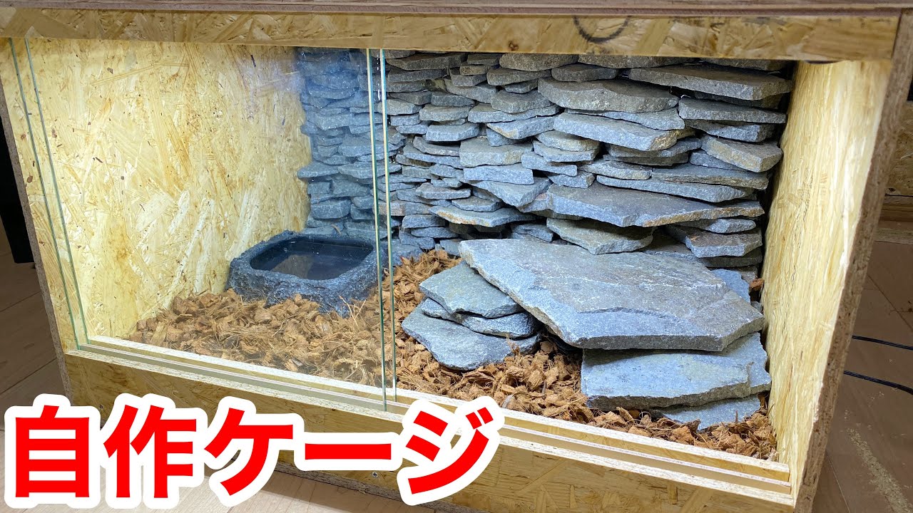 Make your own fashionable reptile cage using stone walls