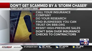 Beware of storm-chasing scams promising repairs