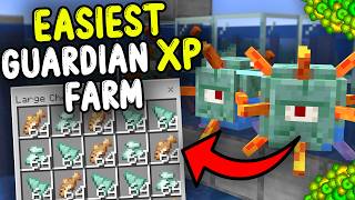 EASIEST GUARDIAN XP Farm Minecraft Bedrock 26.1/1.21+!