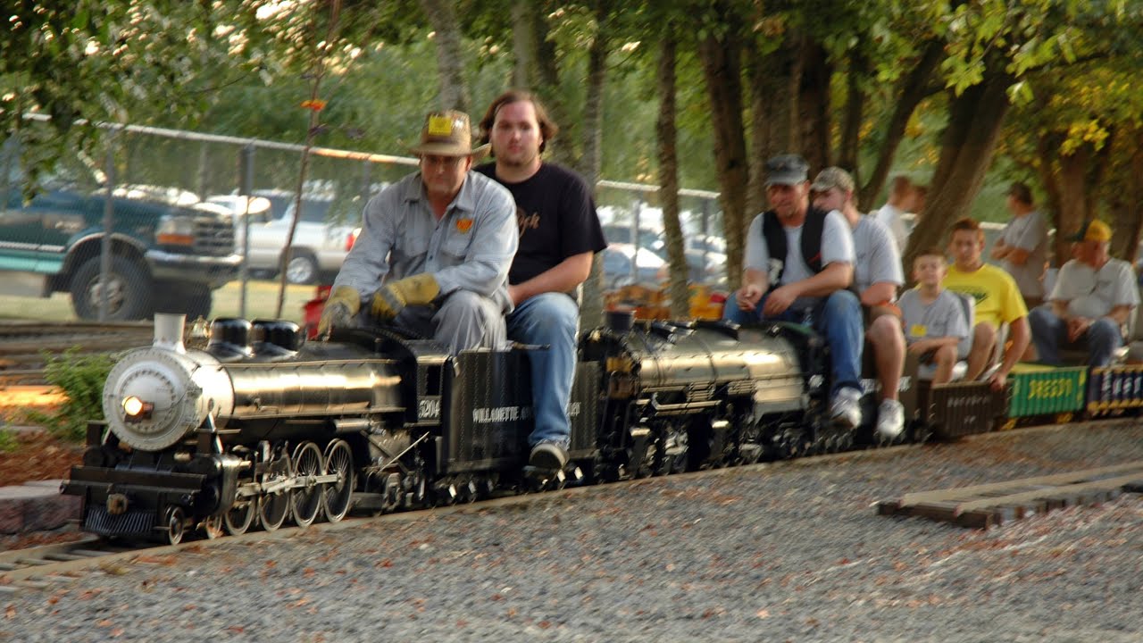 Willow Creek Railroad 2009 SteamUp and DoubleHeading Steam Pulling a