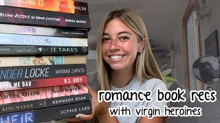 ROMANCE BOOK RECS  |  with virgin heroines