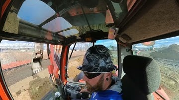 how to dig yourself out of a corner, excavator trenching. On site with Adam Hall #Dozerking
