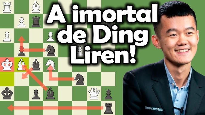 Como é jogar contra o DESAFIANTE ao Título Mundial de Xadrez? Ding Liren  vs. Rafael Leitão 