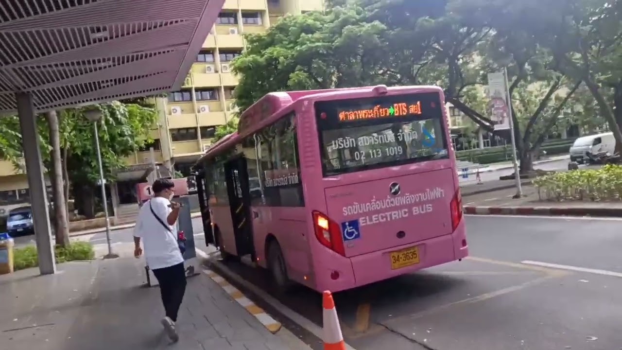 พานั่งรถป๊อปโฉมใหม่จุฬาของบ.สมาร์ทบัส จากสามย่านมิตรทาวน์ถึงลิโด้สยาม #รถป๊อป #จุฬา #สามย่าน