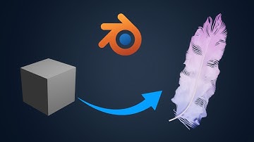 How to create a Feather in Blender | Particle System | Process Video