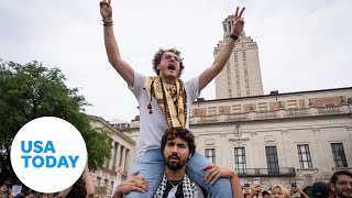 UT-Austin professors join students in pro-Palestinian protest | USA TODAY