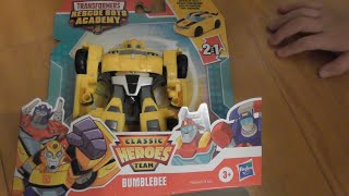 Bumblebee Transformer Rescue Bots Academy Toy Review Unbox Hasbro Age 3 Toddler Davids Toy Review