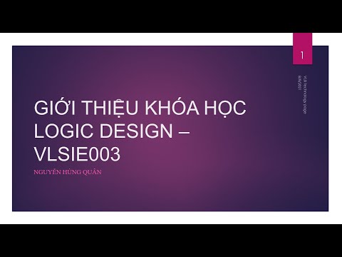 Video #VLSITechnology [VLSIE003] Giới Thiệu Khóa Học Thiết... - YouTube