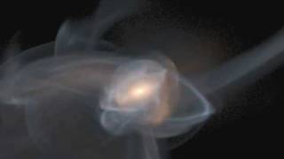 Merging Galaxies Computer Simulation