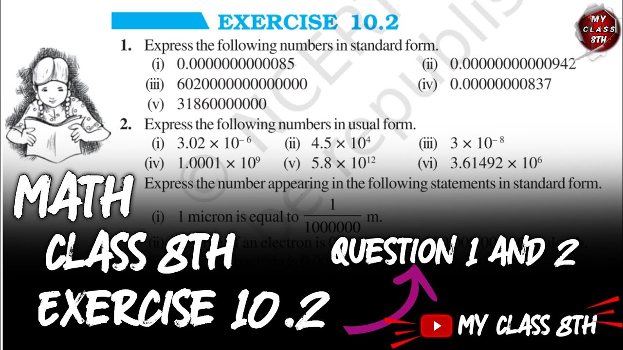 Math Ncert Class 8 Exercise 10.2 Question 1 And 2 - YouTube