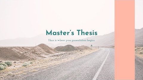 Free Master’s Thesis Presentation Template for PPT & Google Slides by GreatPPT.com