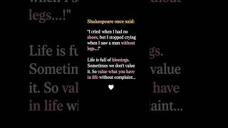 🥺 The Things We Complain About Are Someone Else's Dream.      #shorts #viral  #lifelessons  #quotes