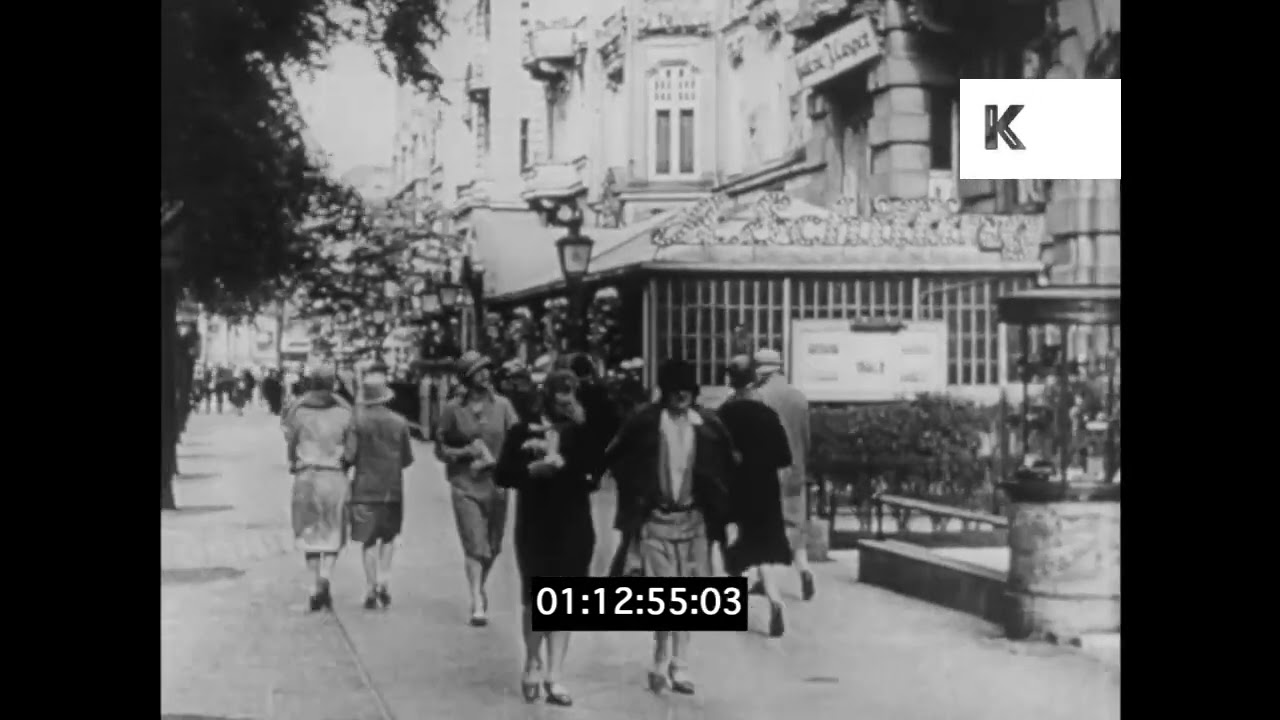 1920s Germany, Berlin Street Scenes and City Driving