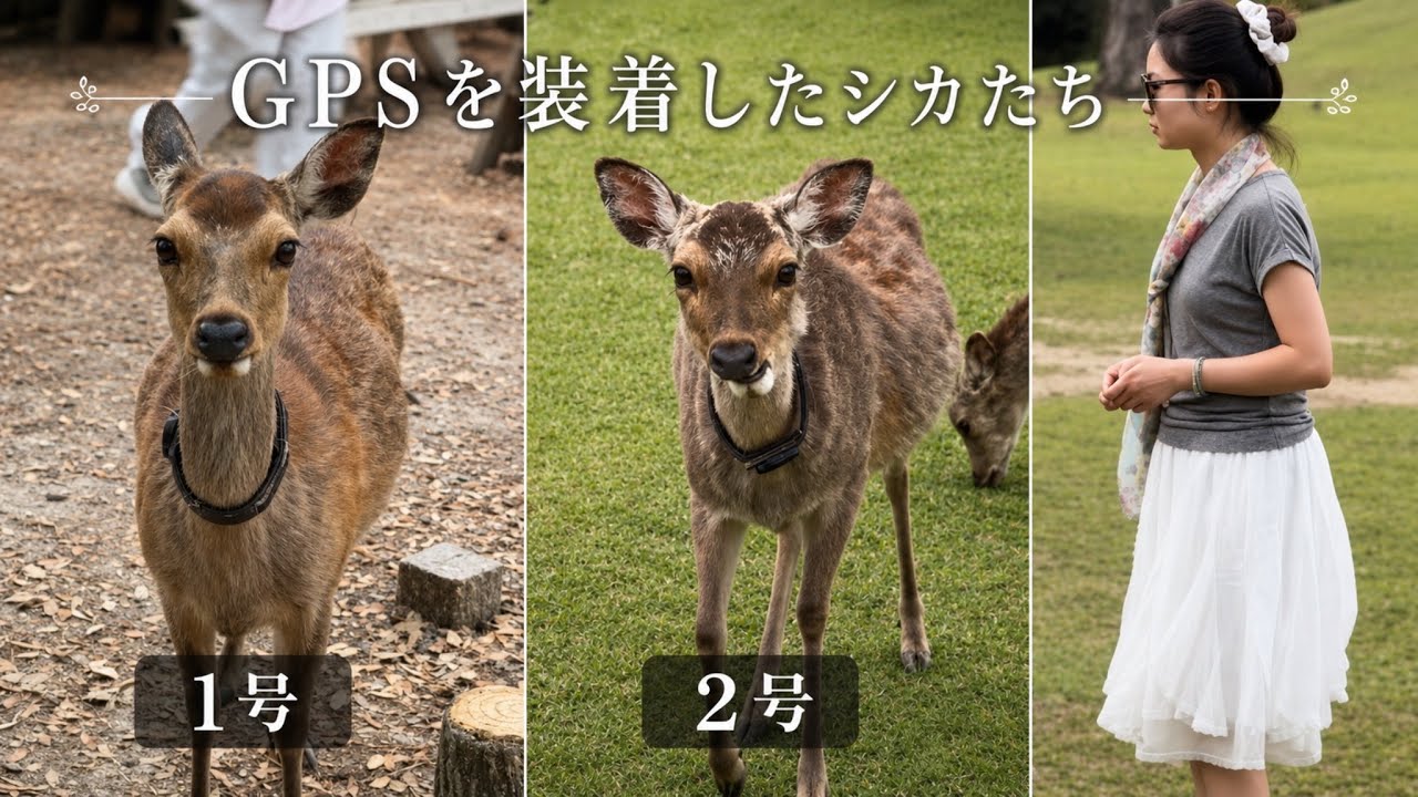 鹿さん GPSを装着したシカたち🫎1号ちゃんと2号ちゃん - YouTube