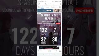Darling in the franxx season 2 release date