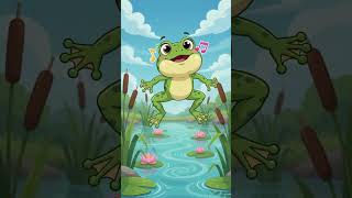 🐸 Ribbit! Can you jump like a frog? #AnimalSounds #Frog #LearnAnimals #shorts #Preschool