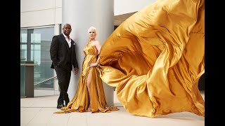 Couples Flying Dress Portraits Houston - Goddess D