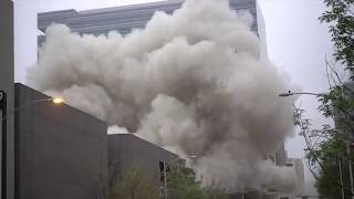 Austin Building Implosion in 120 FPS Slow Motion | Ashbel Smith Hall