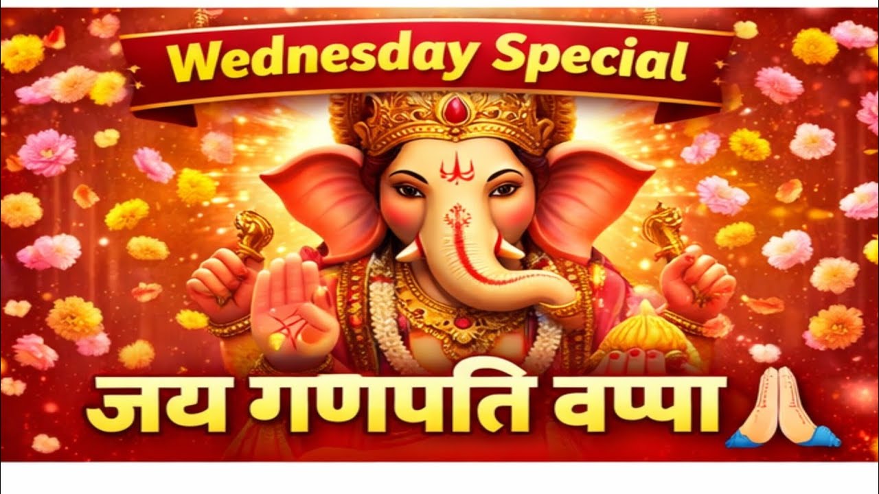 “गणेश जी विघ्न हटाओ 🙏 Wednesday Special Ganesh Bhajan 2026| Ganpati Bappa Morya| Radha Krishna Bhakt