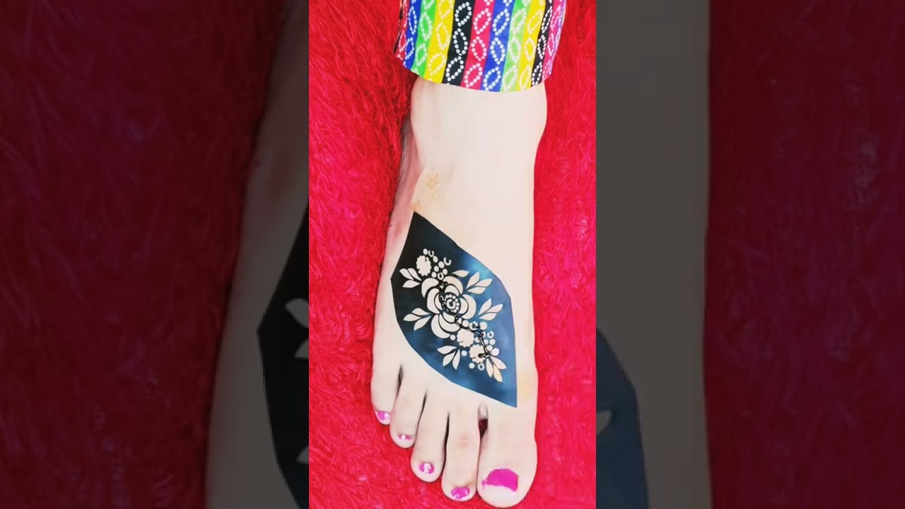 beautiful food mehndi stickers design #shorts