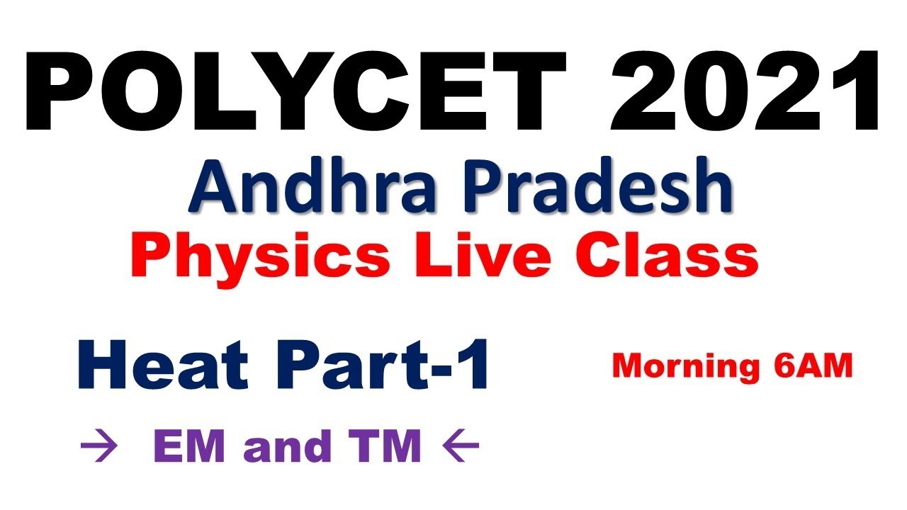 AP POLYCET Free Live Coaching | Physics | Heat Part-1 |