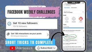 Get 10 new followers on fb| Facebook weekly challenges | Get 100 Interactions on your posts 📫 