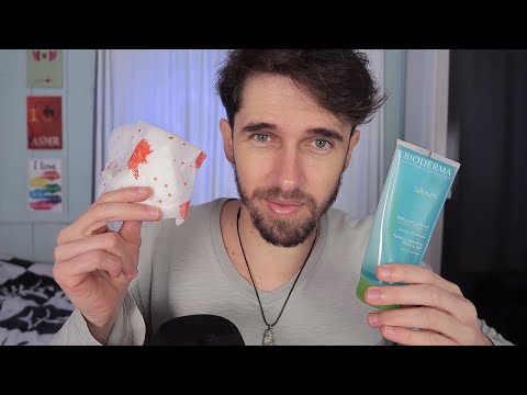 ASMR ROLEPLAY - LIMPEZA DE PELE, CUIDADOS COM ROSTO! 😴