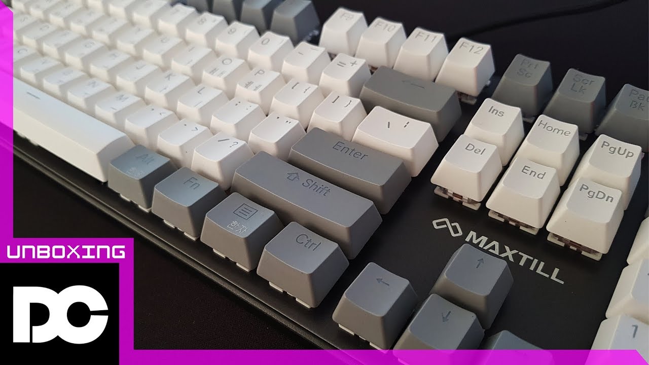 [DC튜브] 맥스틸 TRON G610K 기계식 키보드. 적축 키보드는 처음이지?