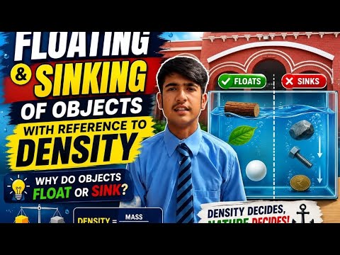 Floating and Sinking of Objects with Reference to Density - YouTube