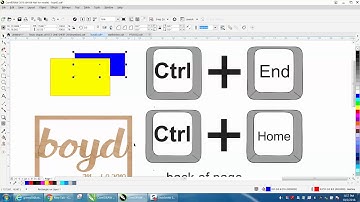 Corel Draw Tips & Tricks Back of Page Ctrl End and more