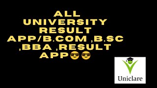 UN/uniclare app/all university results &INTERNAL MARK /TO SEE B.COM RESULT#UNICLARE dks#GKEXPERTDKS screenshot 4