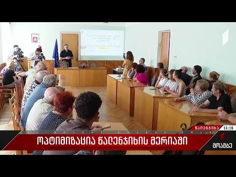 ოპტიმიზაცია წალენჯიხის მერიაში