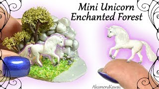 How to: Mini Unicorn Enchanted Forest / Fairy Garden - Polymer Clay Tutorial