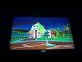 Mario Super Sluggers Wario Muscles (P1) VS Diddy Monkeys (CPU) in Yoshi Park at Night (3rd Part)