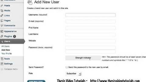 Add a new and delete users to your WordPress site  WordPress Basics