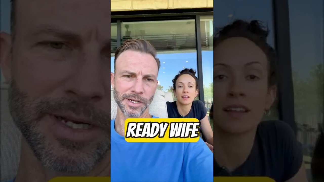 Getting my wife ready for filming