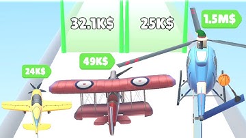 Plane Evolution! shape-shifting of the plane! Level Up (Max Level) Free Games android iOS